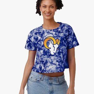 NFL Women's Los Angeles Rams Team Logo Crop Top Shirt, XXL